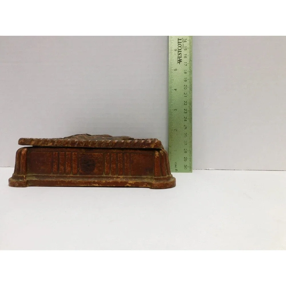Vintage Syroco Wood Nautical Ornatewood Carved Cigarette Trinket Box DW767